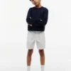 Pantalones cortos chinos elásticos holgados con cinturón para niño