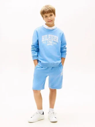 Pantalones cortos con logotipo Crest para niño
