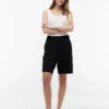 Pantalones cortos de 28 cm en mezcla de lino Pantalones cortos de 28 cm en mezcla de lino
