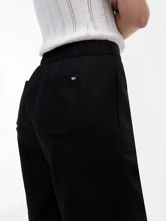 Pantalones cortos de 28 cm en mezcla de lino Pantalones cortos de 28 cm en mezcla de lino