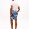 Pantalones cortos de corte regular con estampado tropical de 18 cm Pantalones cortos de corte regular con estampado tropical de 18 cm
