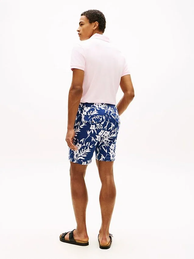 Pantalones cortos de corte regular con estampado tropical de 18 cm Pantalones cortos de corte regular con estampado tropical de 18 cm