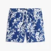 Pantalones cortos de corte regular con estampado tropical de 18 cm Pantalones cortos de corte regular con estampado tropical de 18 cm