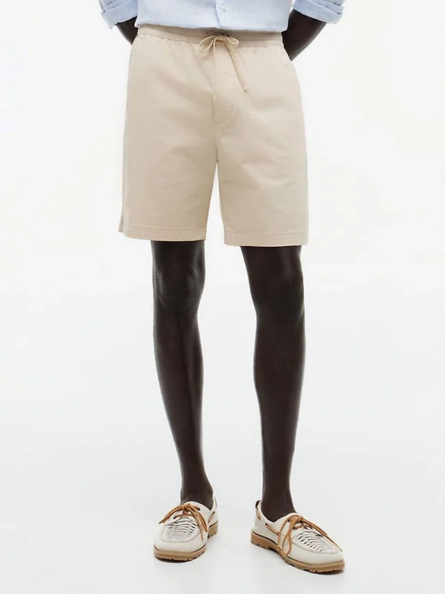 Pantalones cortos de corte regular de 18 cm con lavado a la prenda Pantalones cortos de corte regular de 18 cm con lavado a la prenda