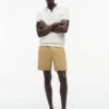 Pantalones cortos de corte regular de 18 cm con lavado a la prenda Pantalones cortos de corte regular de 18 cm con lavado a la prenda