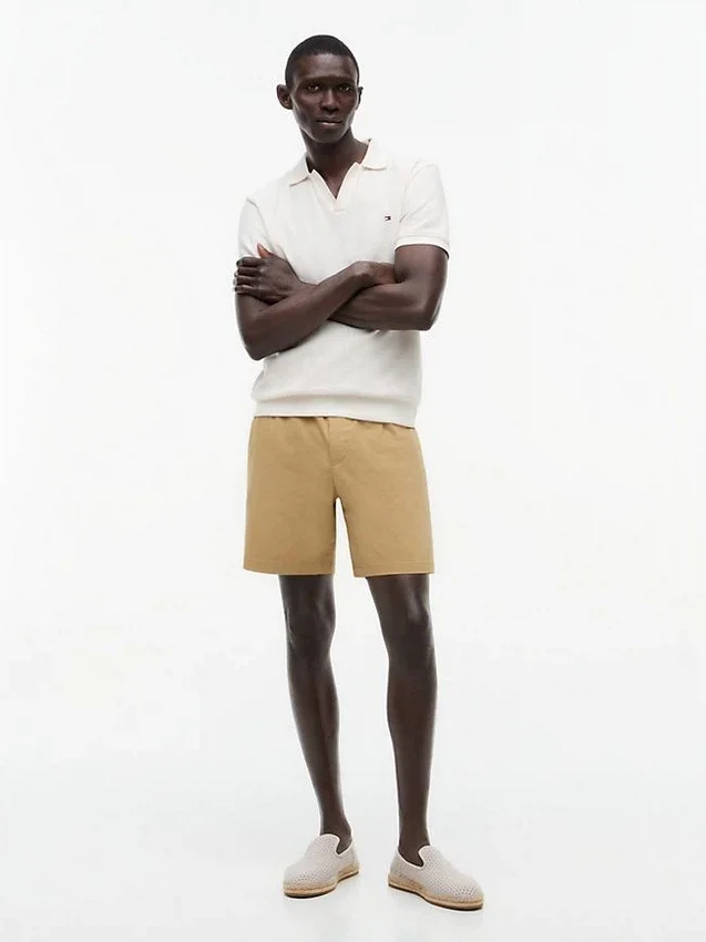 Pantalones cortos de corte regular de 18 cm con lavado a la prenda Pantalones cortos de corte regular de 18 cm con lavado a la prenda