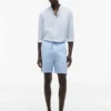 Pantalones cortos de corte regular de 18 cm con lavado a la prenda Pantalones cortos de corte regular de 18 cm con lavado a la prenda