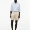 Pantalones cortos de corte regular de 18 cm con lavado a la prenda Pantalones cortos de corte regular de 18 cm con lavado a la prenda