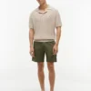 Pantalones cortos de corte regular de 18 cm con lavado a la prenda Pantalones cortos de corte regular de 18 cm con lavado a la prenda