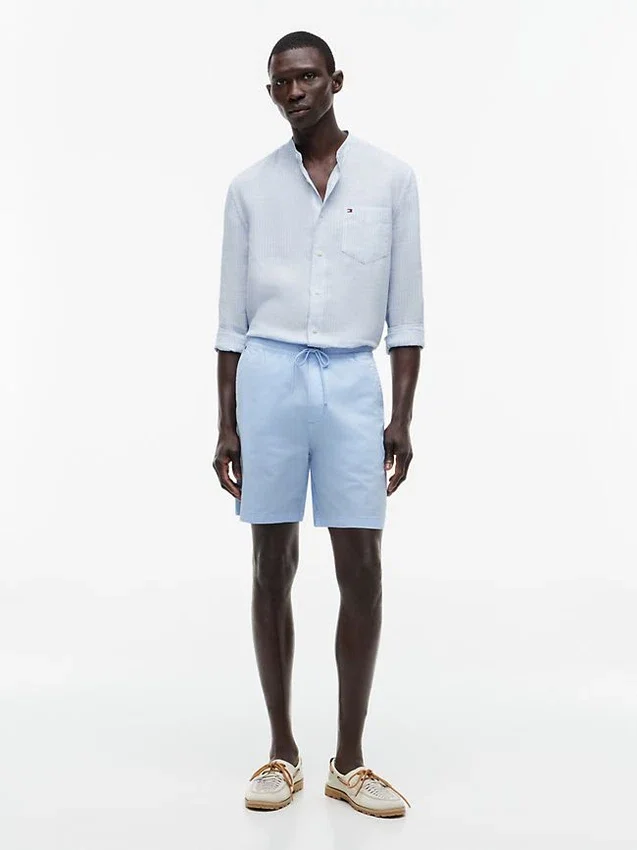 Pantalones cortos de corte regular de 18 cm con lavado a la prenda Pantalones cortos de corte regular de 18 cm con lavado a la prenda
