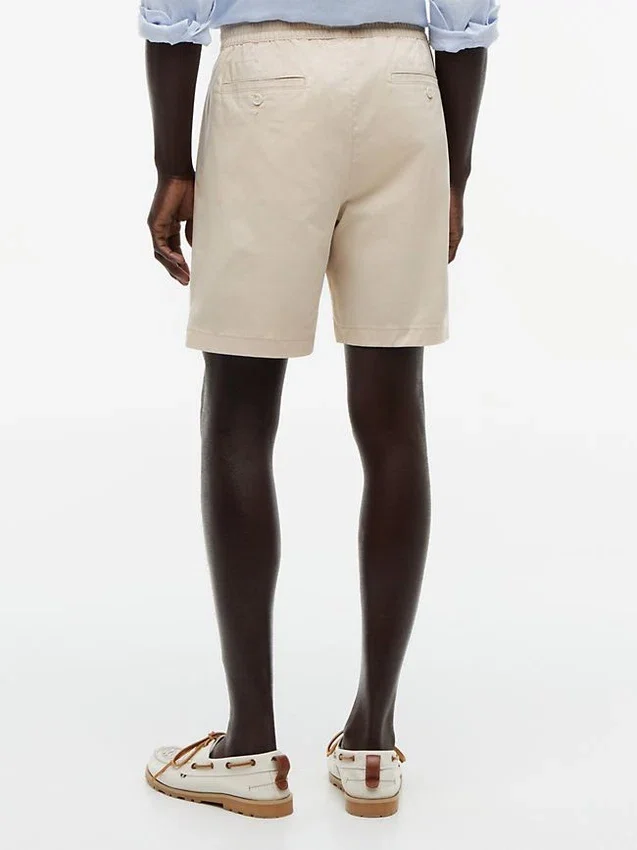 Pantalones cortos de corte regular de 18 cm con lavado a la prenda Pantalones cortos de corte regular de 18 cm con lavado a la prenda