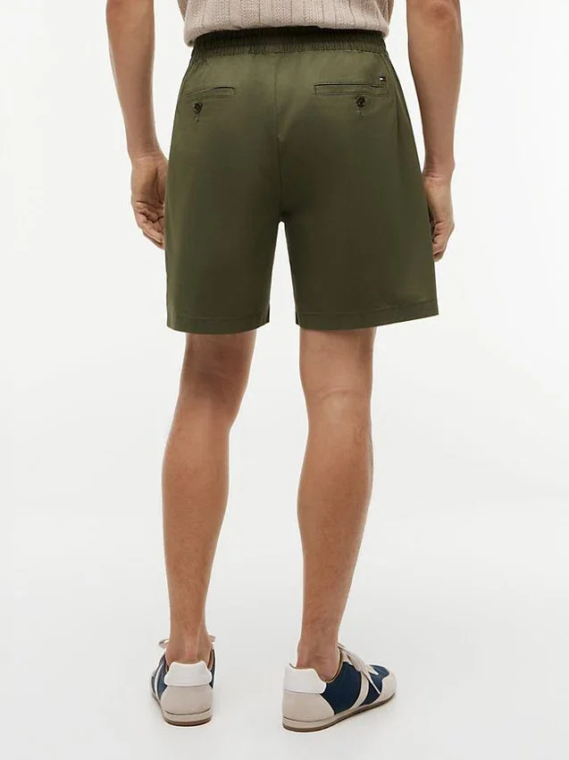Pantalones cortos de corte regular de 18 cm con lavado a la prenda Pantalones cortos de corte regular de 18 cm con lavado a la prenda