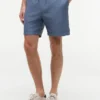 Pantalones cortos de corte regular de 18 cm en mezcla de algodón y lino Pantalones cortos de corte regular de 18 cm en mezcla de algodón y lino