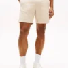 Pantalones cortos de corte regular de 18 cm en mezcla de algodón y lino Pantalones cortos de corte regular de 18 cm en mezcla de algodón y lino