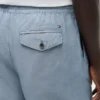 Pantalones cortos de corte regular de 18 cm en mezcla de algodón y lino Pantalones cortos de corte regular de 18 cm en mezcla de algodón y lino