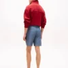 Pantalones cortos de corte regular de 18 cm en mezcla de algodón y lino Pantalones cortos de corte regular de 18 cm en mezcla de algodón y lino