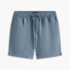 Pantalones cortos de corte regular de 18 cm en mezcla de algodón y lino Pantalones cortos de corte regular de 18 cm en mezcla de algodón y lino