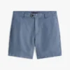 Pantalones cortos de corte regular de 18 cm en mezcla de algodón y lino Pantalones cortos de corte regular de 18 cm en mezcla de algodón y lino