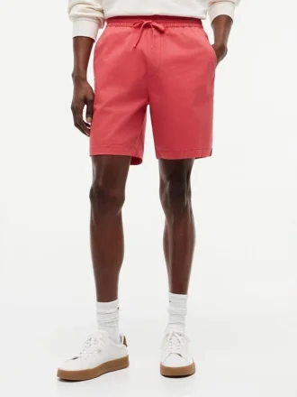 Pantalones cortos de corte regular de 18 cm teñidos en prenda