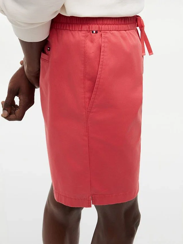 Pantalones cortos de corte regular de 18 cm teñidos en prenda Pantalones cortos de corte regular de 18 cm teñidos en prenda