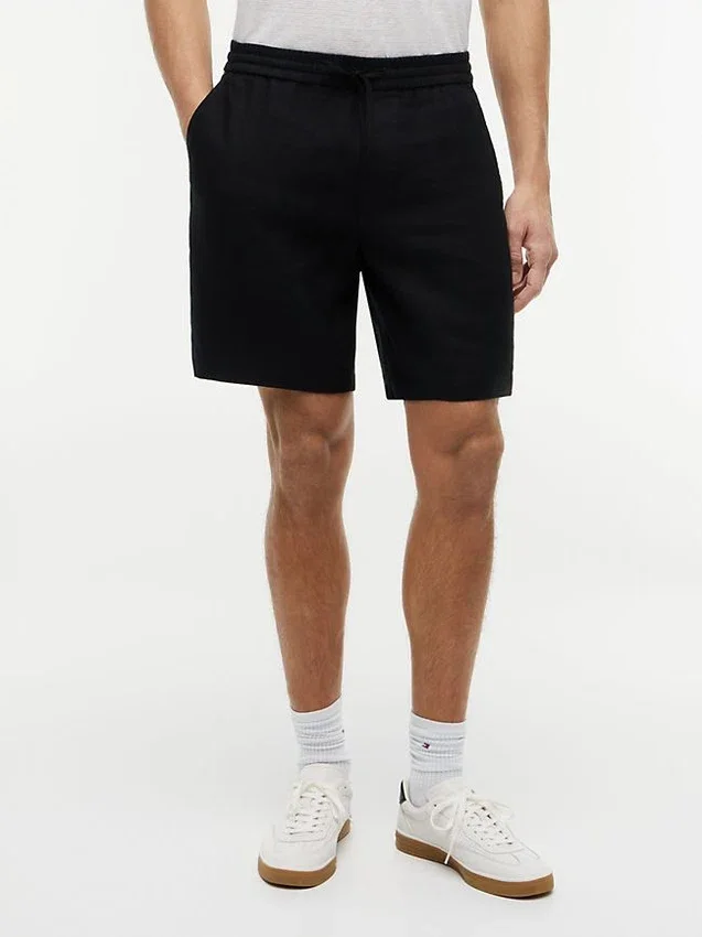 Pantalones cortos de corte regular de 20,3 cm en mezcla de lino Pantalones cortos de corte regular de 20,3 cm en mezcla de lino