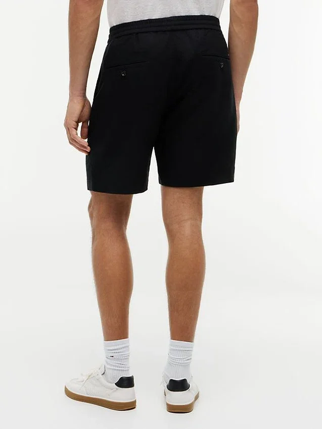 Pantalones cortos de corte regular de 20,3 cm en mezcla de lino Pantalones cortos de corte regular de 20,3 cm en mezcla de lino