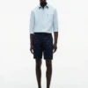 Pantalones cortos de corte regular de 23 cm con estampado de banderas náuticas