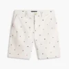 Pantalones cortos de corte regular de 23 cm con estampado de banderas náuticas