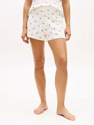 Pantalones cortos de dormir con estampado floral