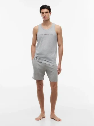 Pantalones cortos de dormir sin tirantes con logotipo de Hilfiger