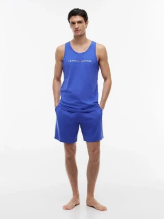 Pantalones cortos de dormir sin tirantes con logotipo de Hilfiger