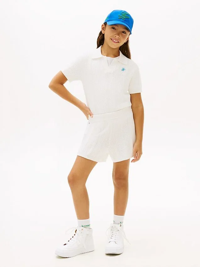 Pantalones cortos de ganchillo para niña Pantalones cortos de ganchillo para niña