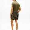 Pantalones cortos de lino con estampado tropical Pantalones cortos de lino con estampado tropical