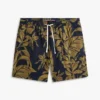 Pantalones cortos de lino con estampado tropical Pantalones cortos de lino con estampado tropical