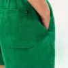 Pantalones cortos de lino sin cremallera