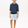 Pantalones cortos de mezcla de lino para niño