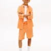Pantalones cortos de mezcla de lino para niño
