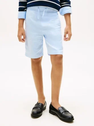 Pantalones cortos de mezcla de lino para niño