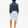 Pantalones cortos de mezcla de lino para niño