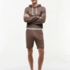 Pantalones cortos de pijama de piqué con logotipo de Hilfiger Pantalones cortos de pijama de piqué con logotipo de Hilfiger