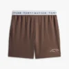 Pantalones cortos de pijama de piqué con logotipo de Hilfiger Pantalones cortos de pijama de piqué con logotipo de Hilfiger