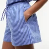 Pantalones cortos de popelín a rayas