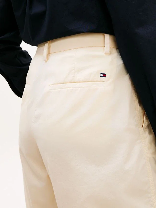 Pantalones cortos de popelín plisado Pantalones cortos de popelín plisado