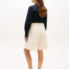 Pantalones cortos de popelín plisado Pantalones cortos de popelín plisado