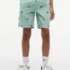Pantalones cortos de rayas con logotipo monograma para niño