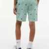 Pantalones cortos de rayas con logotipo monograma para niño