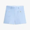 Pantalones cortos de sarga con bolsillos y botones dorados