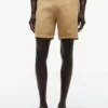 Pantalones cortos de seersucker de corte regular de 18 cm