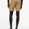 Pantalones cortos de seersucker de corte regular de 18 cm