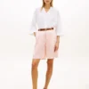 Pantalones cortos de voile a rayas